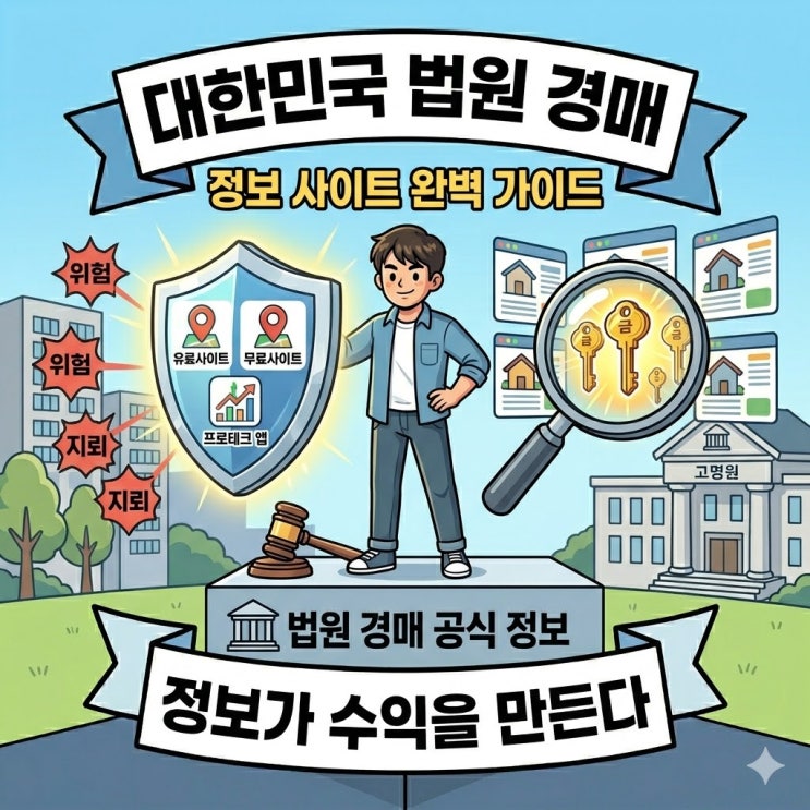  법원 경매 정보 사이트 추천 비교 (대법원, 지지옥션, 옥션원, 탱크옥션 완벽 해부)