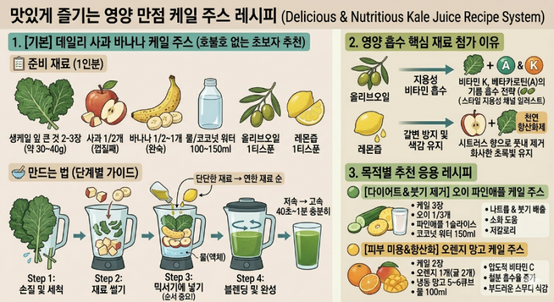 케일 쥬스 레시피