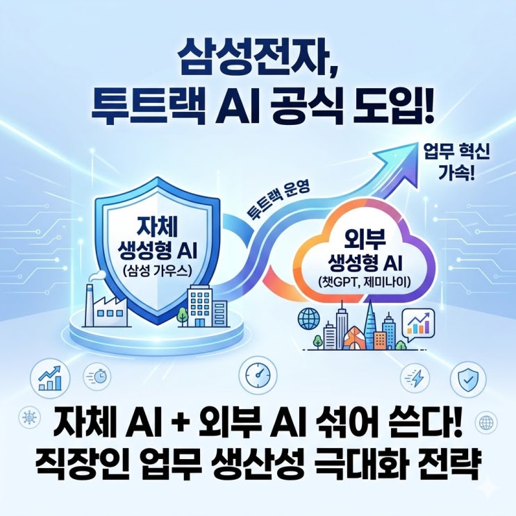<b>삼성전자</b>, 외부 <b>생성형 AI</b> 챗GPT·제미나이 전면 <b>도입</b>!... 