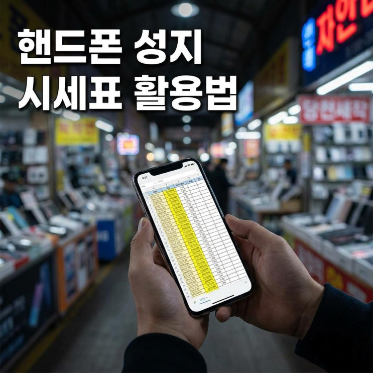  순천 휴대폰 성지 시세표 활용법 알아보기
