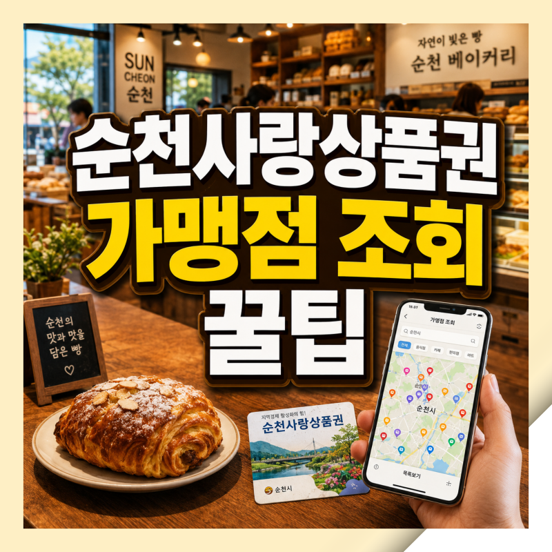 순천사랑상품권 가맹점 조회 꿀팁 및 추천 사용처