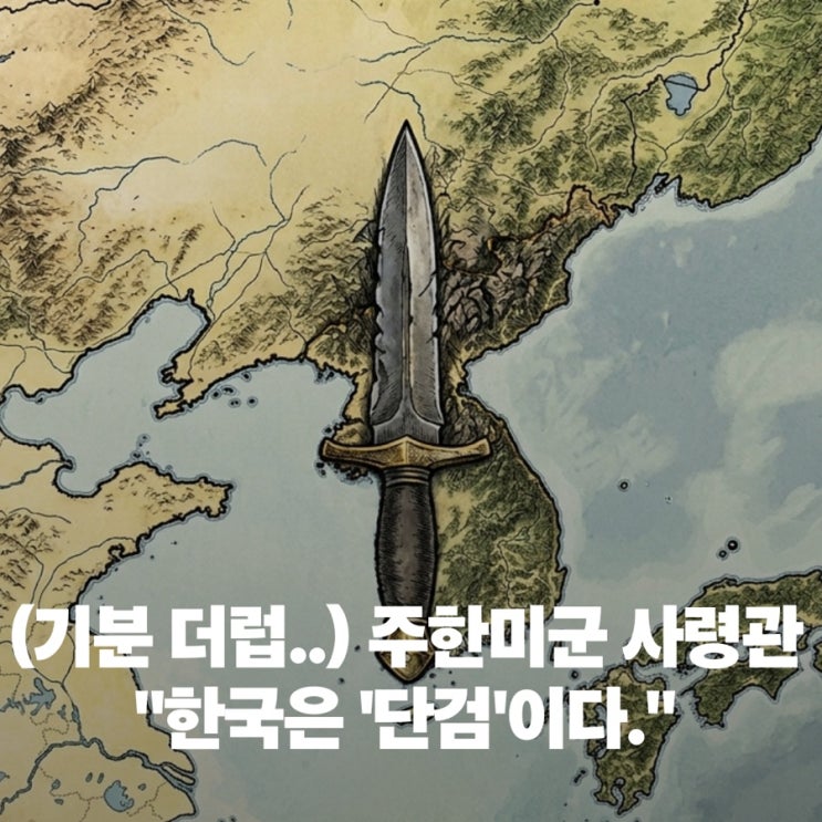 (기분 더럽네요..) <b>주한미군 사령관</b>, "한국은 '<b>단검</b>'이다."