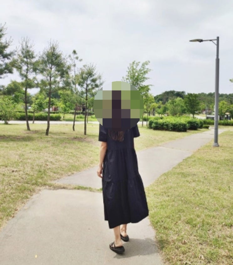  체형커버 원피스 추천, 키작녀 하객룩으로 딱인 바스락 롱원피스