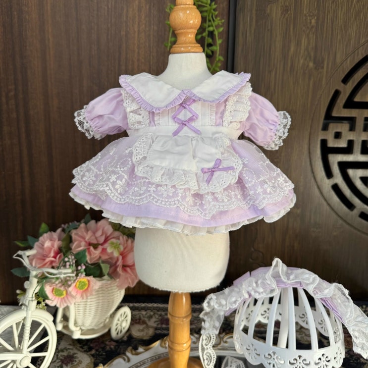  20cm 라일락 클라우드 원피스 세트 인형옷 아이돌인형옷