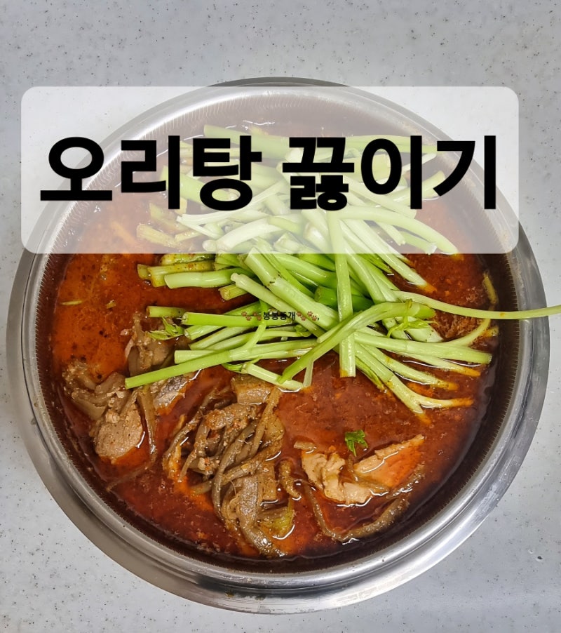 간단 오리탕 끓이기