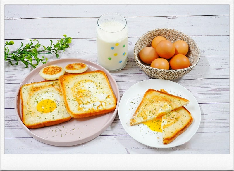 주말 아침 메뉴 식빵 계란 토스트 만들기