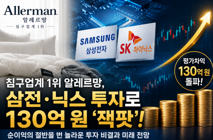 알레르망의 이불 팔아 ‘삼전닉스株’ 투자 수백억 잭팟, 김종운 대표가 선택한 주식은 무엇일까요?