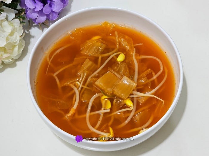 김치콩나물국 끓이는법 간단한 국물요리 추천 콩나물 오래 보관하는 방법♪