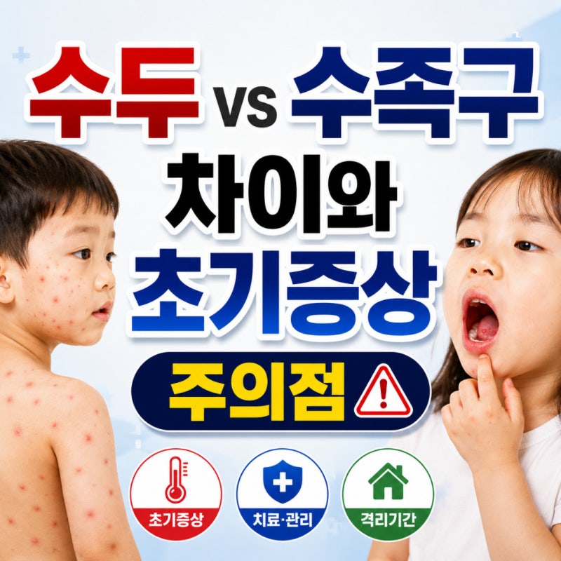 수두 수족구 차이 초기증상 아기 성별 연령별 주의점 총정리
