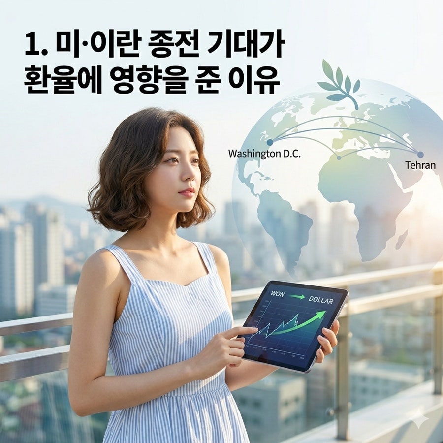 미·이란 종전 기대에 원달러 환율 급락, 지금 봐야 할 핵심 변수