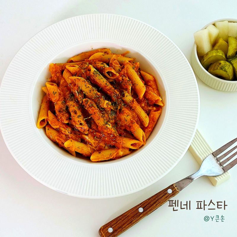 펜네 파스타, 시판 소스로 꾸덕한 치즈 미트소스 스파게티 만들기