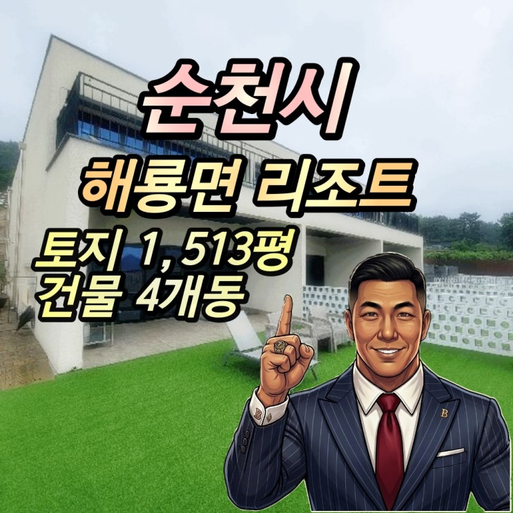  순천 해룡면 리조트 경매 30억대 반값매매 2025타경51414
