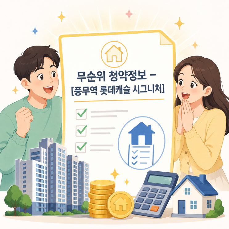  풍무역 롯데캐슬 시그니처 임의공급 청약 완벽정리 (2026년 6월 잔여세대 6개)