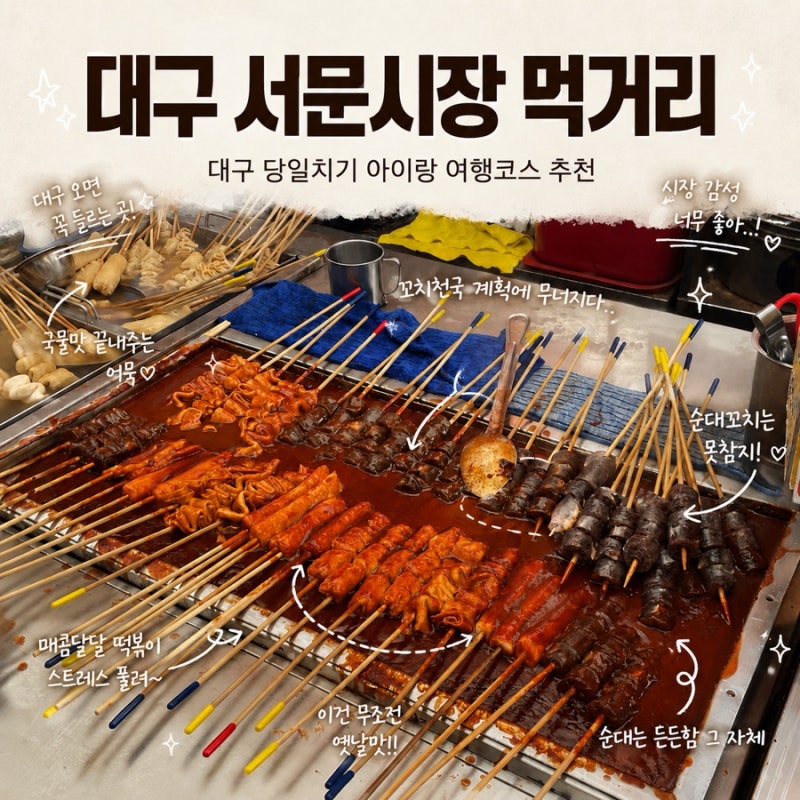 대구 서문시장 영업시간 2지구 숨은맛집 주차 먹거리 당일치기 아이랑 코스 추천