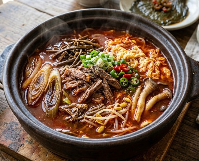 육개장&토란대 손질
