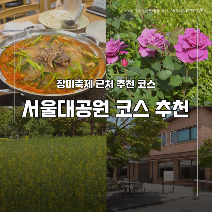  서울대공원 코스로 다녀온 장미축제 맛집 카페 추천