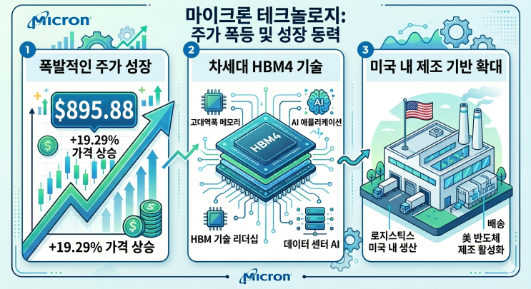  마이크론(MICRON)급등 1조 달러 돌파, AI 메모리 전쟁이 삼성전자·SK하이닉스에 던지는 신호
