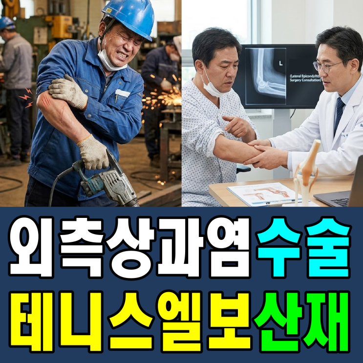  [테니스엘보] 외측상과염(M77.1) 수술 비용 산재 보상 신청 방법