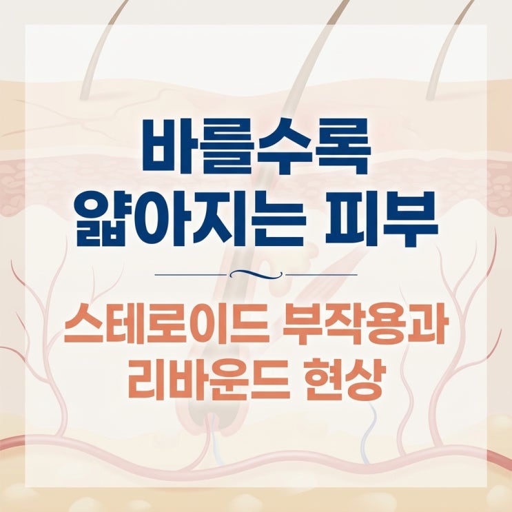  바를수록 얇아지는 피부, 스테로이드 연고 부작용과 리바운드의 진실