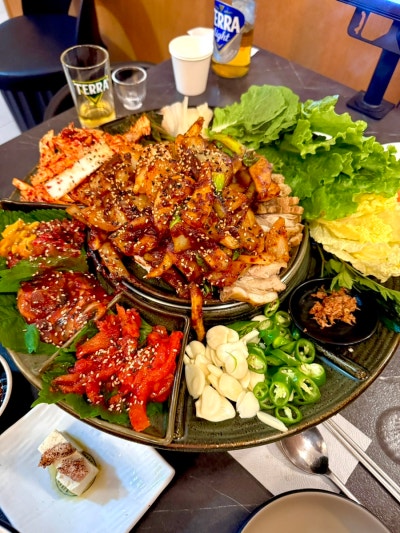 부산 동래 술집 정원실비 동래본점 갑오징어 보쌈 맛집 후기