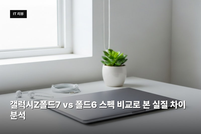 갤럭시Z폴드7 vs 폴드6 스펙 비교로 본 실질 차이 분석