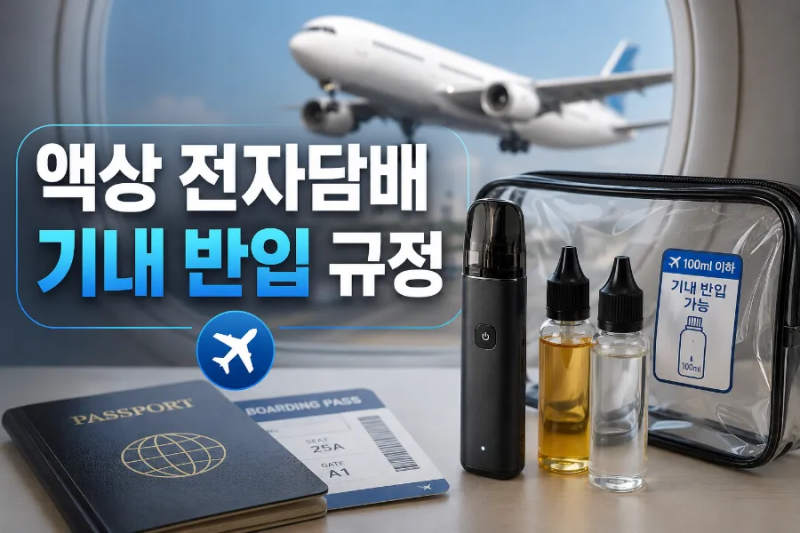 해외여행 갈 때 액상 전자담배 반입 가능할까? 나라별 규정 정리