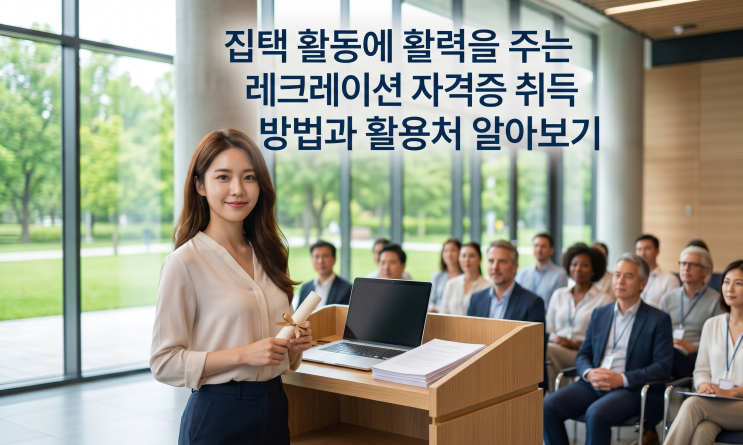  집택 활동에 활력을 주는 레크레이션 자격증 취득 방법과 활용처 알아보기