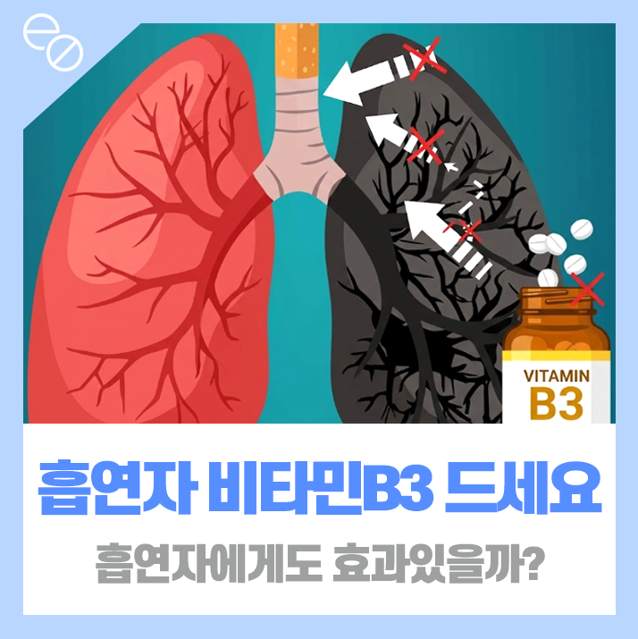 흡연자에게 비타민B3 효과없다? 임상데이터로 직접 확인해봤습니다
