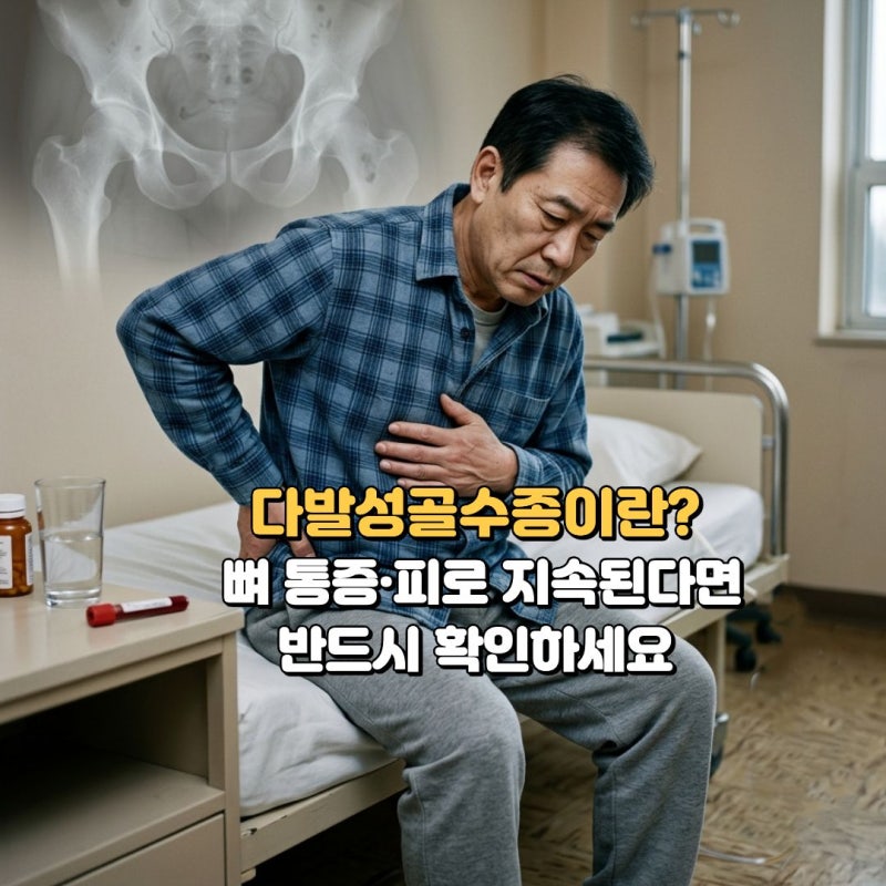 혈액암 다발성골수종, 뼈 통증·피로가 지속된다면 반드시 확인하세요