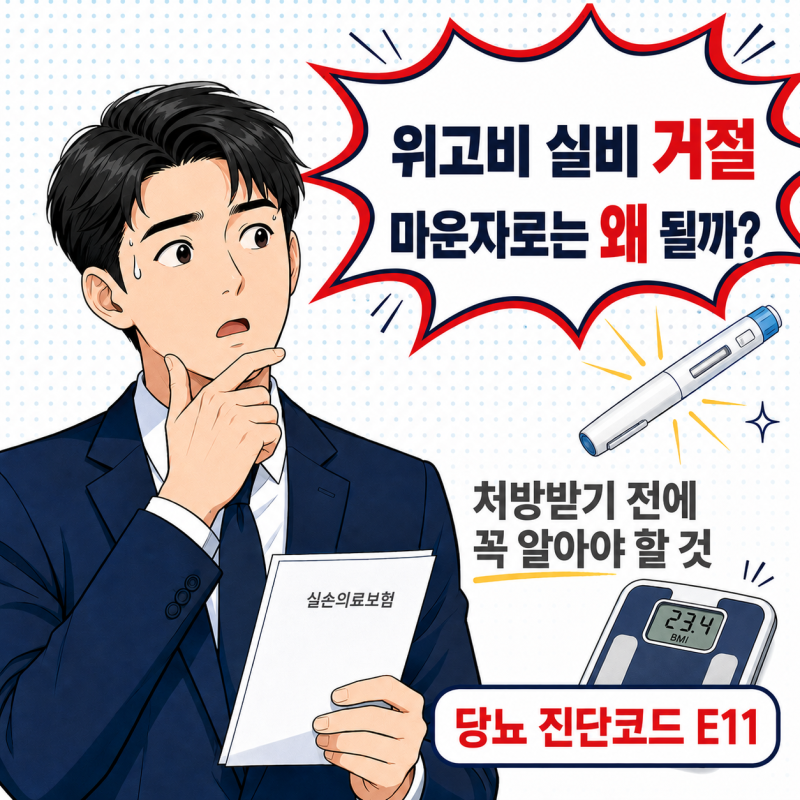 위고비 실비 안 되는데 마운자로는 왜 될까? 진단코드 한 줄 차이입니다