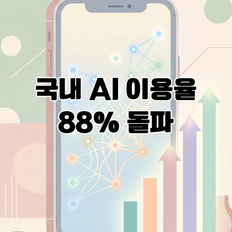  국내 AI 이용률 88% 돌파 대중화 국면 진입