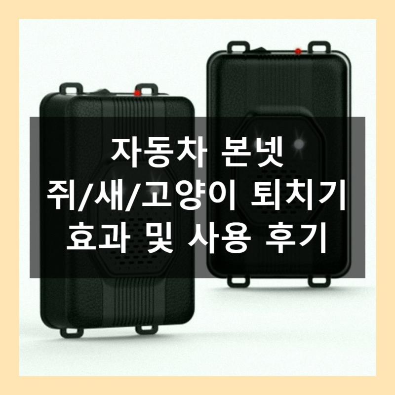 새쫓는 레이저 자동차 본넷 고양이 퇴치기 쥐 퇴치기 솔직 후기