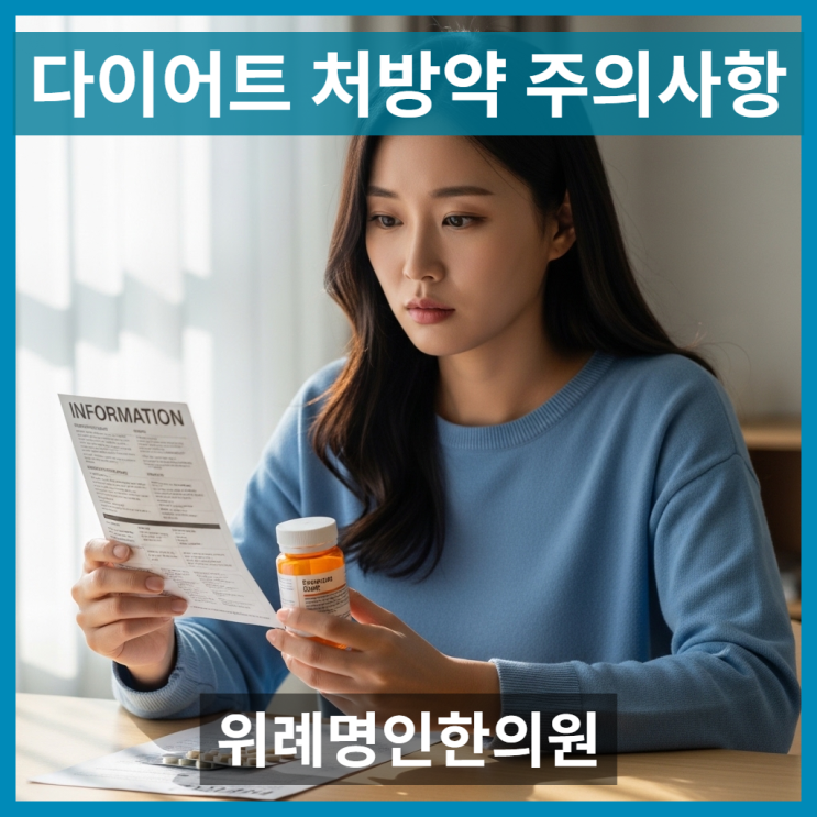  다이어트처방약, 복용 전 반드시 알아야 할 3가지 주의사항