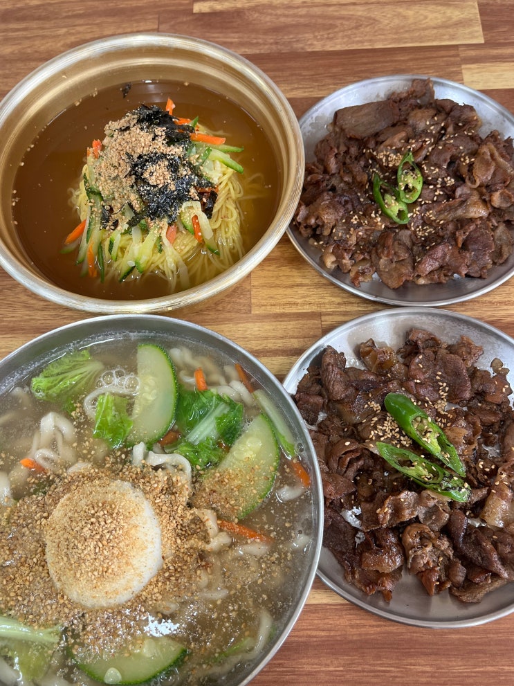  구미 산동 맛집 현지인 추천 적동국수 감자칼국수랑 불고기 조합