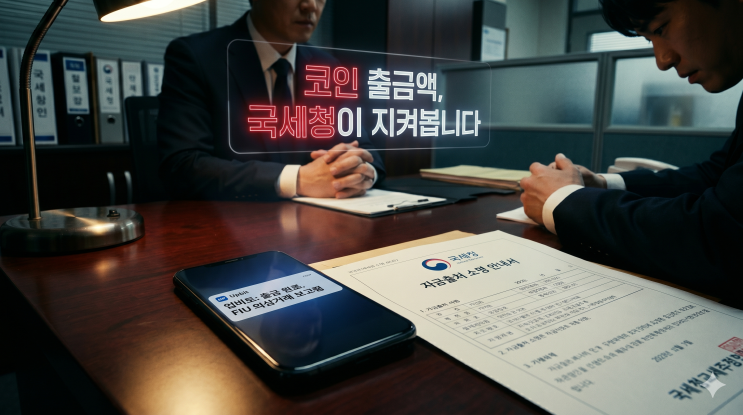  업비트 1천만 원 출금 FIU 통보? 코인 의심거래 STR 국세청 세무조사 방어법