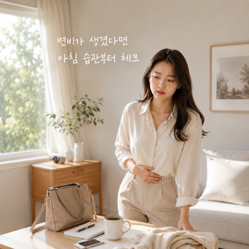 변비 해결, 음식보다 아침 습관부터 봐야 하는 이유