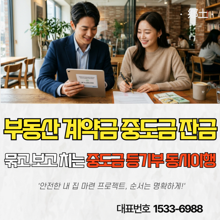  부동산 계약금 중도금 잔금 뜻과 순서 일정 한 눈에 정리하기