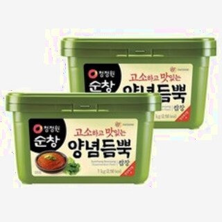  청정원순창 양념듬뿍 쌈장 1kg 2개 - 한 번 사면 오래 쓰는 실속형