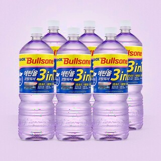  불스원 레인OK 에탄올 3in1 코팅 워셔액 1800ml 6개 - 계절내구 완벽 대비