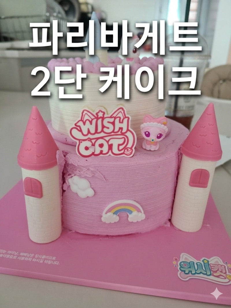 파리바게트 2단 케이크 주문 방법 및 종류 (뚜레쥬르 비교)