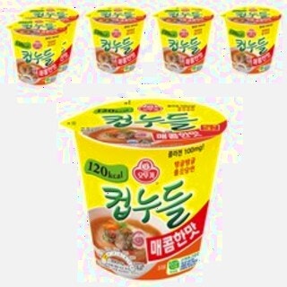  오뚜기 컵누들 매콤한맛 37.8g 6개 - 작은 컵에 담긴 강한 중독성