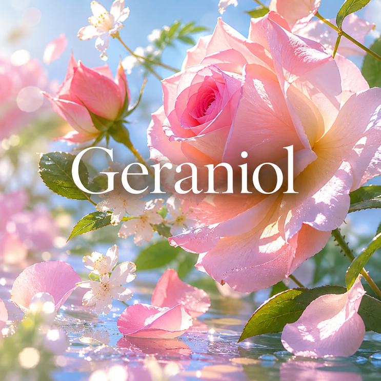  Geraniol /  장미 향의 빛을 만드는 분자