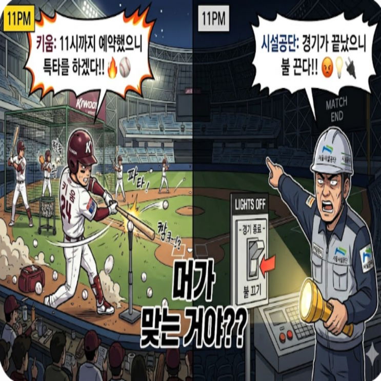 특타 훈련도 못하냐?? 서울시설공단의 키움 고척돔 강제 소등 사건!! 탁상행정과 과거 갑질논란까지 등장하며 비판이 일었다!!