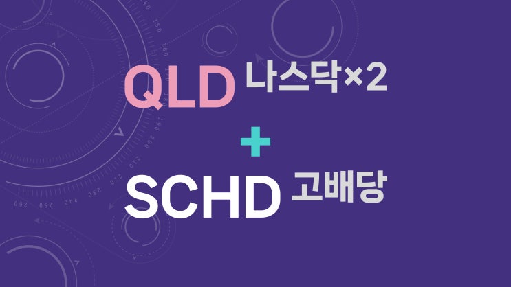  QLD(나스닥 100 ×2배) + SCHD 분산 투자: 비중별 수익률과 위험