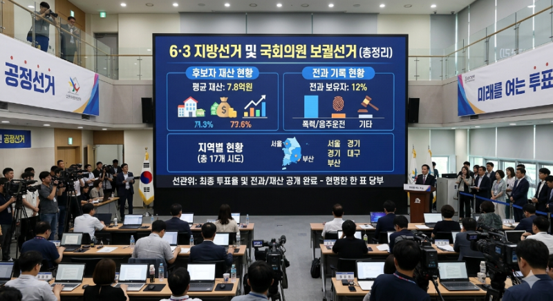 6·3 지방선거 및 국회의원 재·보궐선거 후보자들의 재산 순위, 전과 기록 총정리