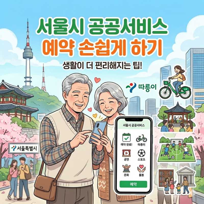 [보조강사후기] 서울시 공공서비스 예약 손쉽게 하기