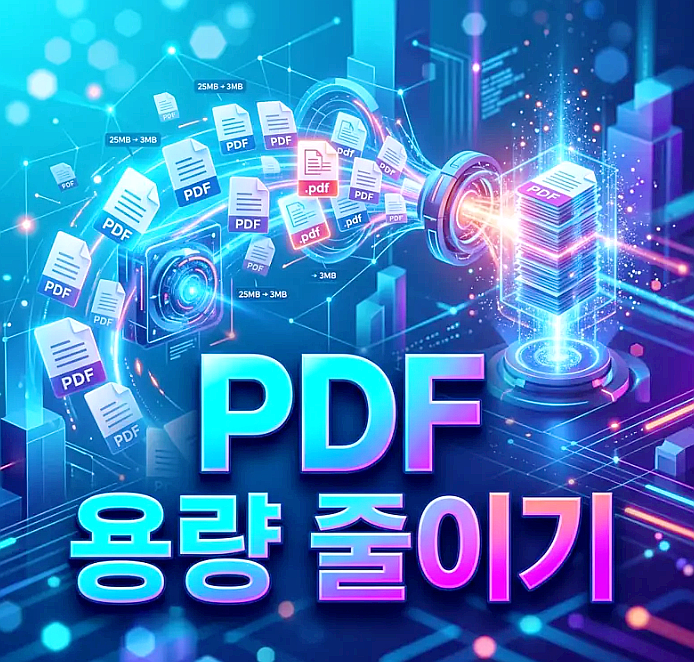 한PDF 용량 줄이기: pdf 파일 첨부 안될 때 해결