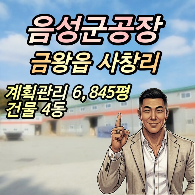  음성군 공장 경매 금왕읍 6800평 2024타경3233