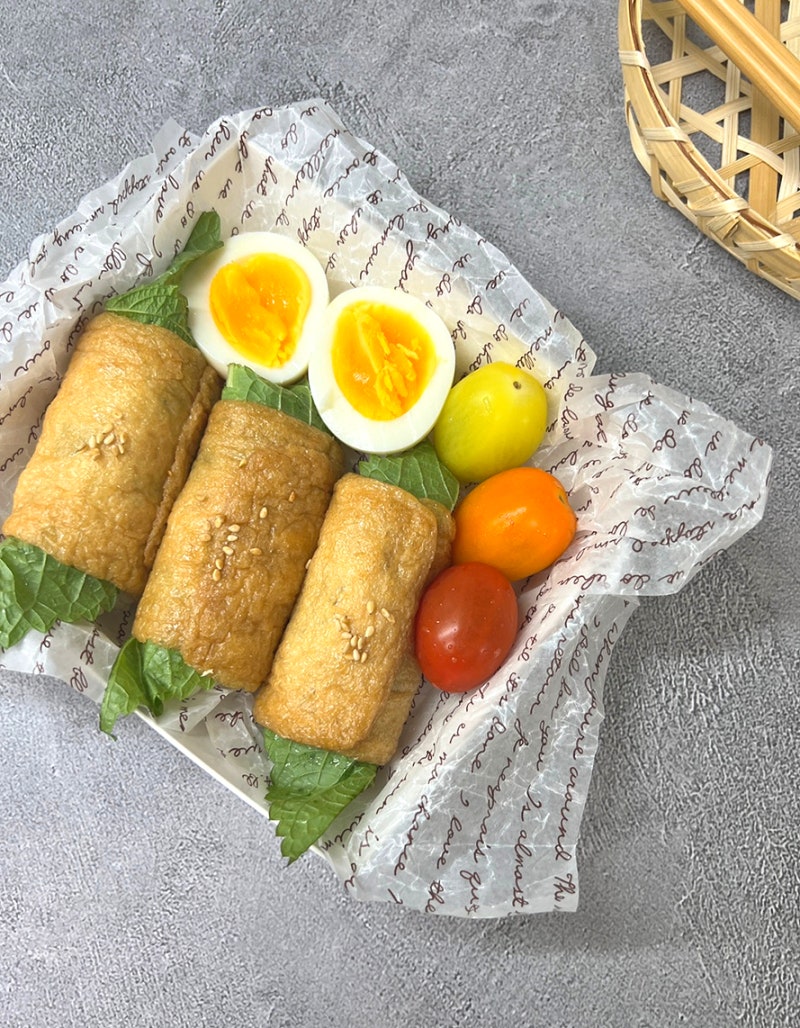 롤유부초밥 맛있게 만들기 깻잎 롤 유부초밥 도시락 레시피