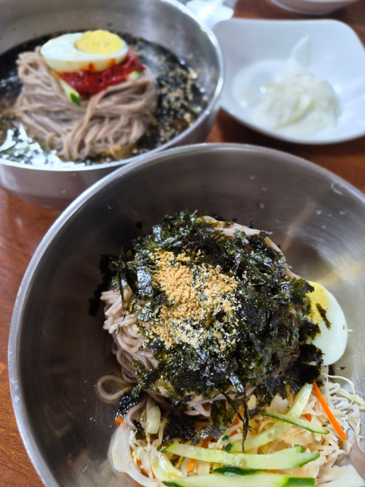  용평 평창 현지인 맛집 봉평 메밀의 끝 장평막국수